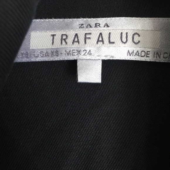 Zara Trafaluc Black Moto Jacket. Size XS. P/A1138/375 - Picture 7 of 7